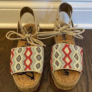 Beaded Espadrille Sandals